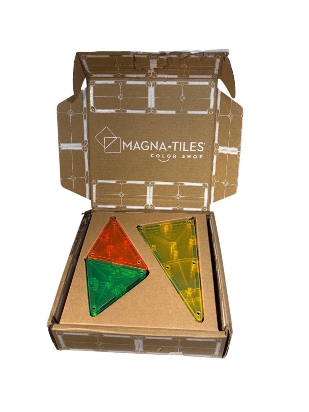 Magna-Tiles Neon Magnetic Building Set 20 Piece Colorful Educational Toy